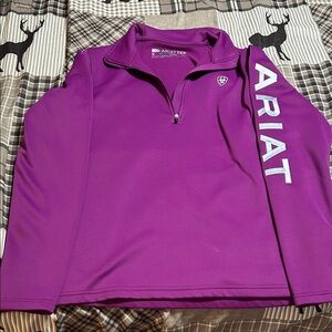 Ariat Tek Purple Quarter-Zip Top